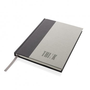 Logo trade promotional giveaway photo of: Words GRS certified RPET & Kraft A5 notebook