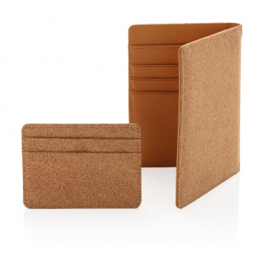 Logo trade advertising products picture of: Cork secure RFID slim wallet