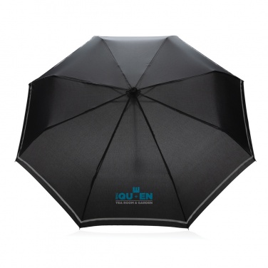 Logotrade promotional product picture of: 20.5"Impact AWARE™ RPET 190T pongee mini reflective umbrella