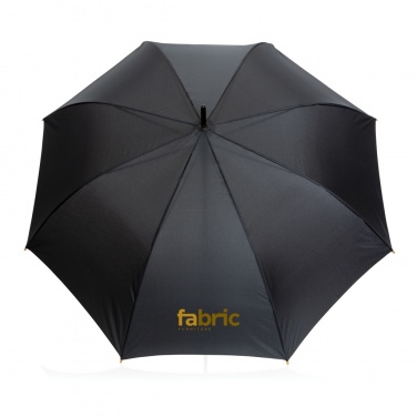 Logotrade business gift image of: 27" Impact AWARE™ RPET 190T auto open bamboo umbrella