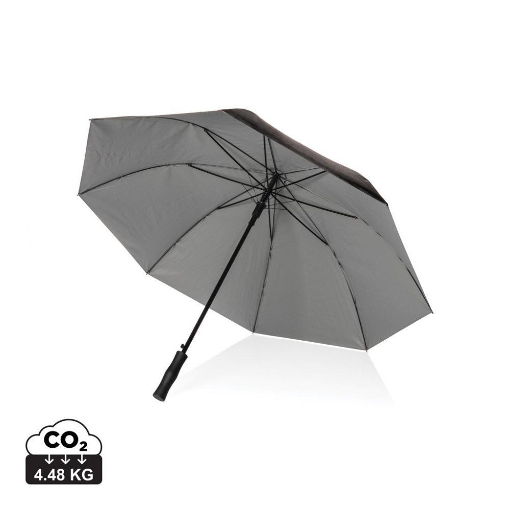 Logo trade promotional items image of: 27" Impact AWARE™ RPET 190T dual colour auto open umbrella