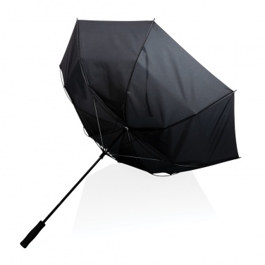 Logo trade promotional gifts image of: 30" Impact AWARE™ RPET 190T Storm proof umbrella