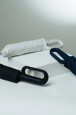 Logotrade promotional gift picture of: Yara 21" AWARE™ RPET solid colour umbrella with carabiner