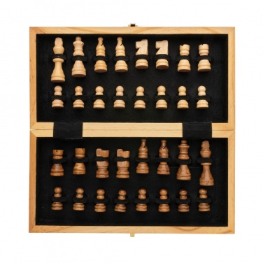 Logotrade promotional merchandise image of: Luxury wooden foldable chess set
