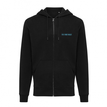 Logo trade promotional gifts image of: Iqoniq Abisko recycled cotton zip through hoodie