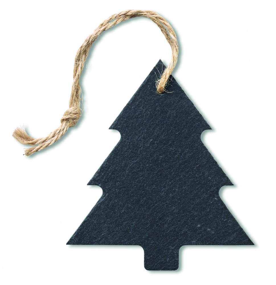 Logo trade promotional merchandise picture of: Slate xmas hanger tree