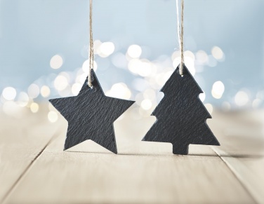 Logotrade advertising products photo of: Slate xmas hanger star