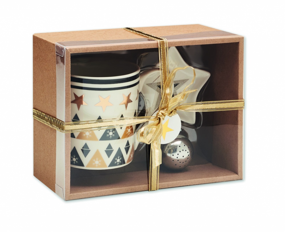 Logo trade promotional giveaway photo of: Mug mini plate filter in box