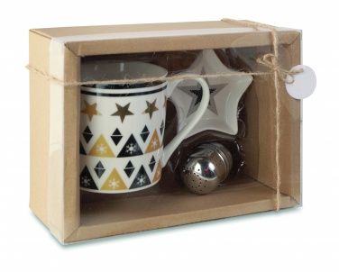 Logo trade promotional items picture of: Mug mini plate filter in box