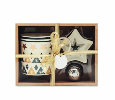 Logo trade promotional merchandise picture of: Mug mini plate filter in box