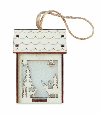 Logotrade promotional product image of: MDF house with light