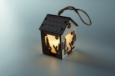 Logo trade promotional item photo of: MDF house with light