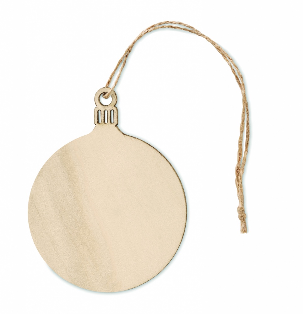 Logotrade promotional merchandise image of: Wooden Tree bauble hanger