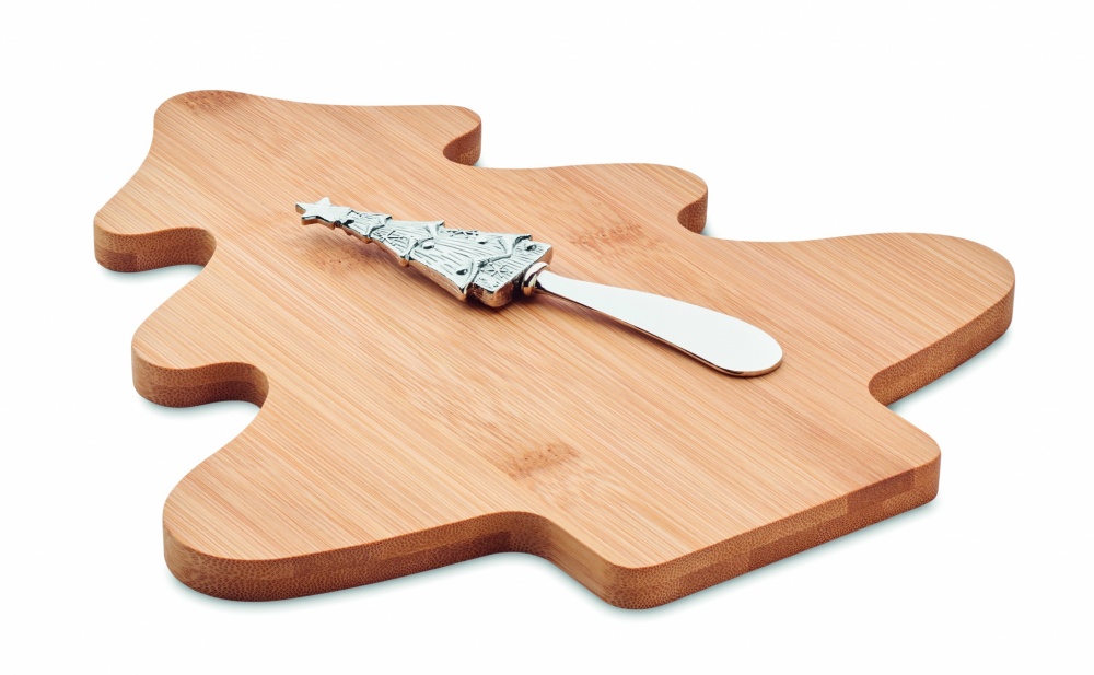 Logo trade promotional merchandise photo of: Cheese board set in bamboo Essen