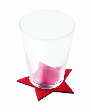 Logotrade promotional merchandise picture of: RPET 4 felt coaster set