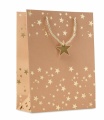 Gift paper bag with pattern, Gold