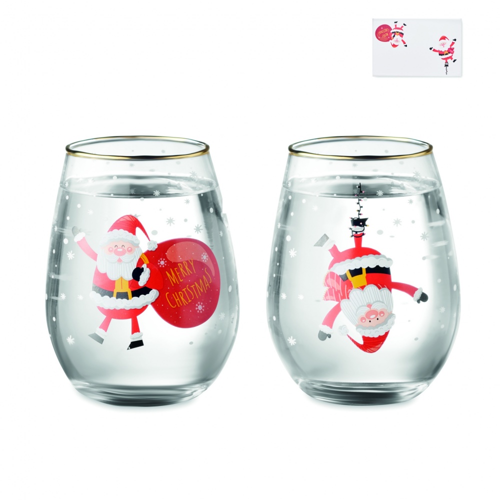 Logotrade corporate gifts photo of: Set of 2 Christmas glasses