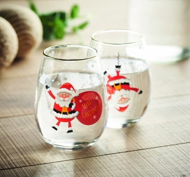 Logotrade promotional product picture of: Set of 2 Christmas glasses