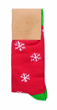 Logo trade promotional merchandise image of: Pair of Christmas socks L