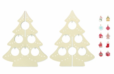 Logo trade promotional gift photo of: Wooden Xmas tree decoration