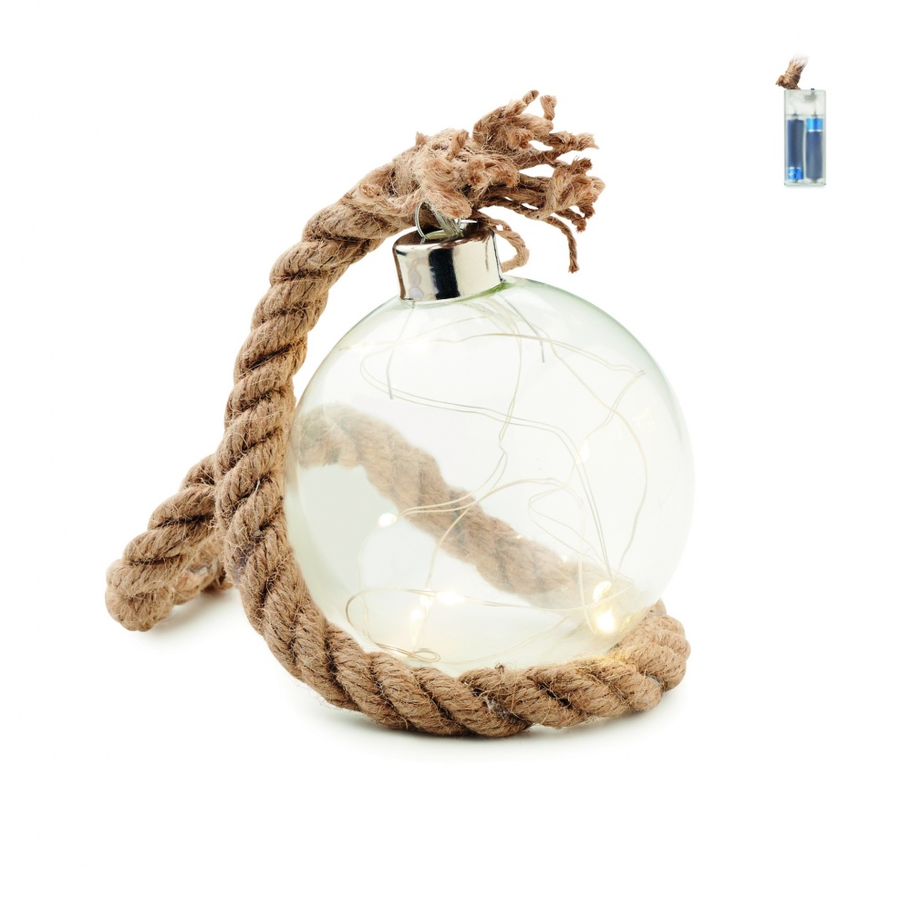 Logotrade promotional item image of: Glass bauble LED light