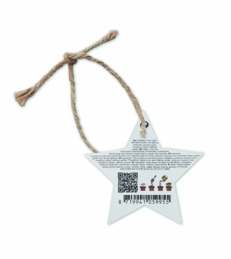 Logotrade promotional giveaway picture of: Seed paper Xmas ornament