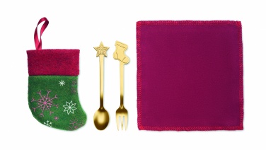 Logotrade corporate gift image of: Christmas dessert cutlery set