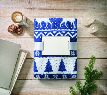 Logo trade promotional gift photo of: RPET fleece blanket 190 gr/m²