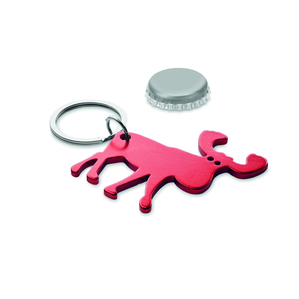 Logo trade corporate gift photo of: Recycled aluminium key ring Pori