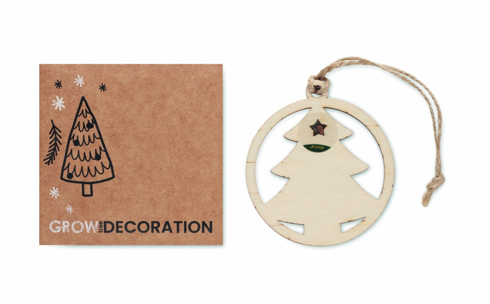 Logotrade corporate gift image of: Wooden tree shape hanger