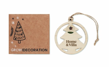 Logotrade promotional gift picture of: Wooden tree shape hanger