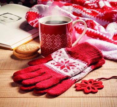 Logotrade promotional product picture of: Winter gift mug and gloves set