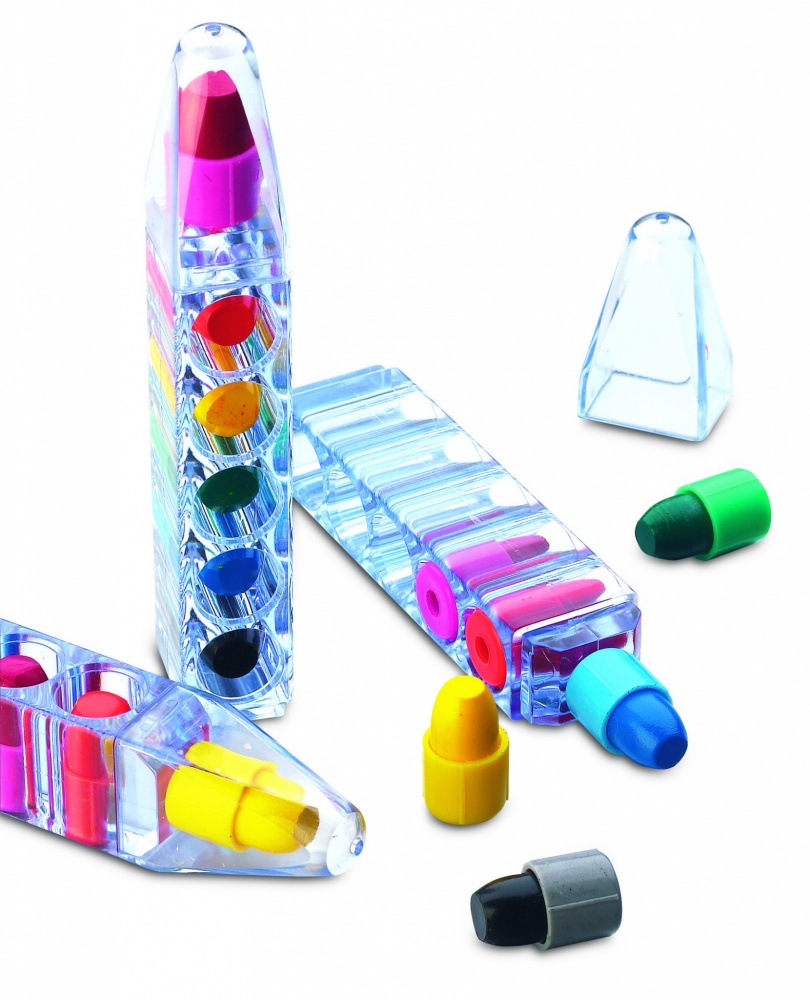 Logo trade advertising products picture of: Set of 6 wax crayons