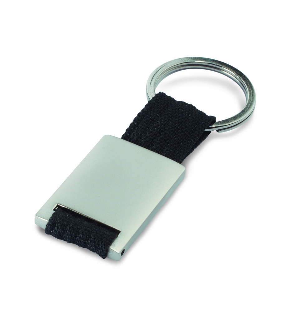Logotrade business gift image of: Metal rectangular key ring Espoo
