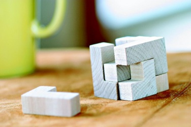 Logotrade promotional merchandise photo of: Wooden puzzle in cotton pouch