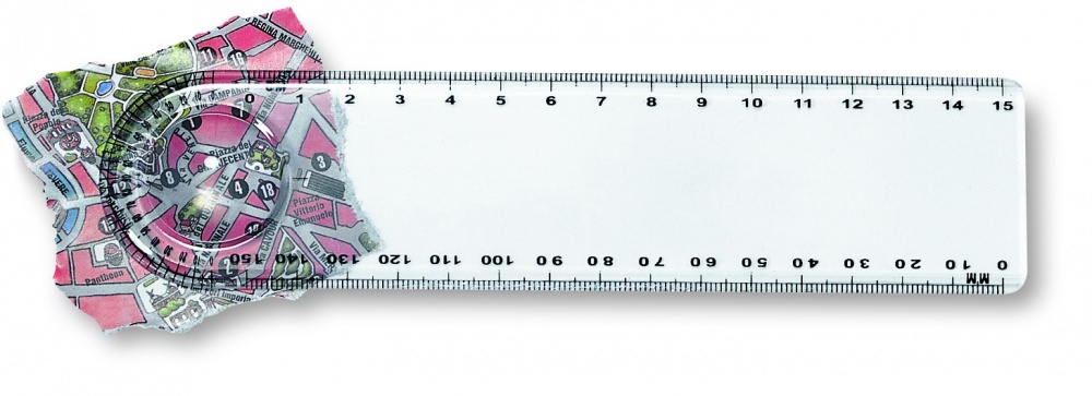 Logo trade corporate gift photo of: Ruler with magnifier