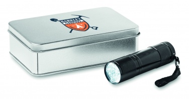 Logotrade business gifts photo of: LED torch in tin box