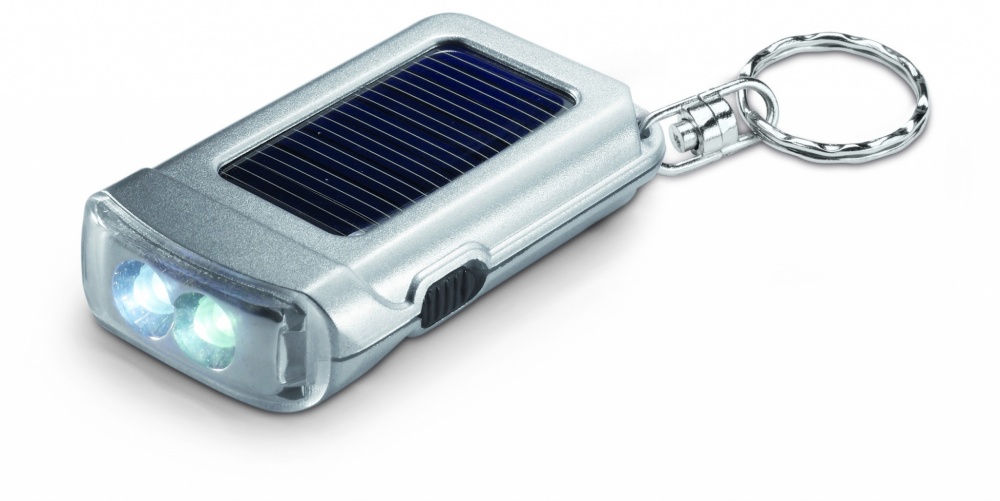 Logotrade corporate gift image of: Solar powered torch key ring Vaasa