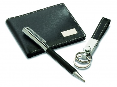 Logo trade promotional merchandise photo of: Ball pen key ring and wallet Lappeenranta
