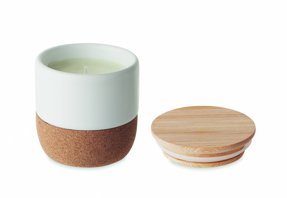 Logo trade promotional items picture of: Plant based wax candle 80 gr