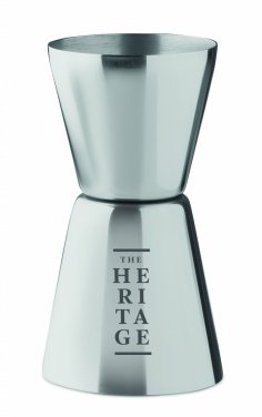 Logo trade promotional giveaways image of: Stainless steel jigger