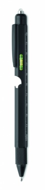 Logo trade promotional merchandise picture of: Spirit level pen with ruler