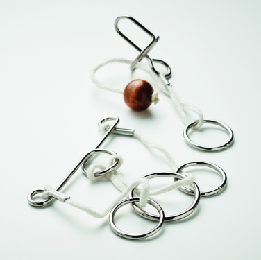 Logotrade business gift image of: Set of 2 metal brain teasers