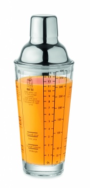 Logo trade promotional giveaway photo of: Glass cocktail shaker 400 ml