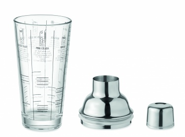 Logo trade promotional item photo of: Glass cocktail shaker 400 ml