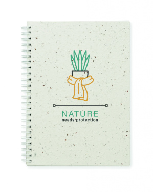 Logo trade promotional product photo of: A5 seed paper cover notebook