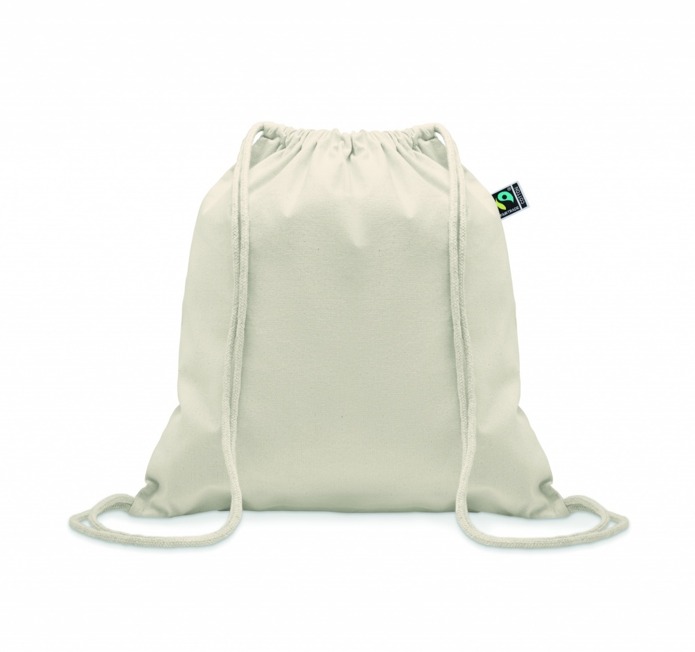 Logotrade promotional item picture of: Drawstring bag Fairtrade