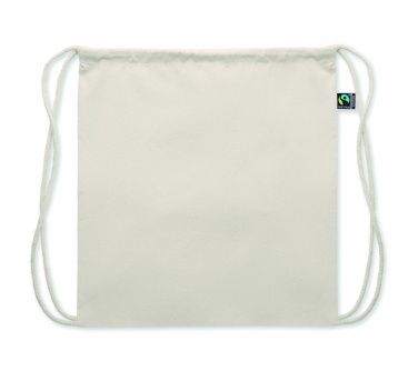 Logo trade advertising products picture of: Drawstring bag Fairtrade
