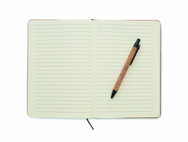 Logo trade promotional gifts image of: A5 portfolio in cork