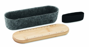 Logotrade promotional gift picture of: RPET felt pencil case with lid
